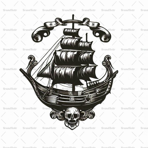 Antikes Piratenschiff